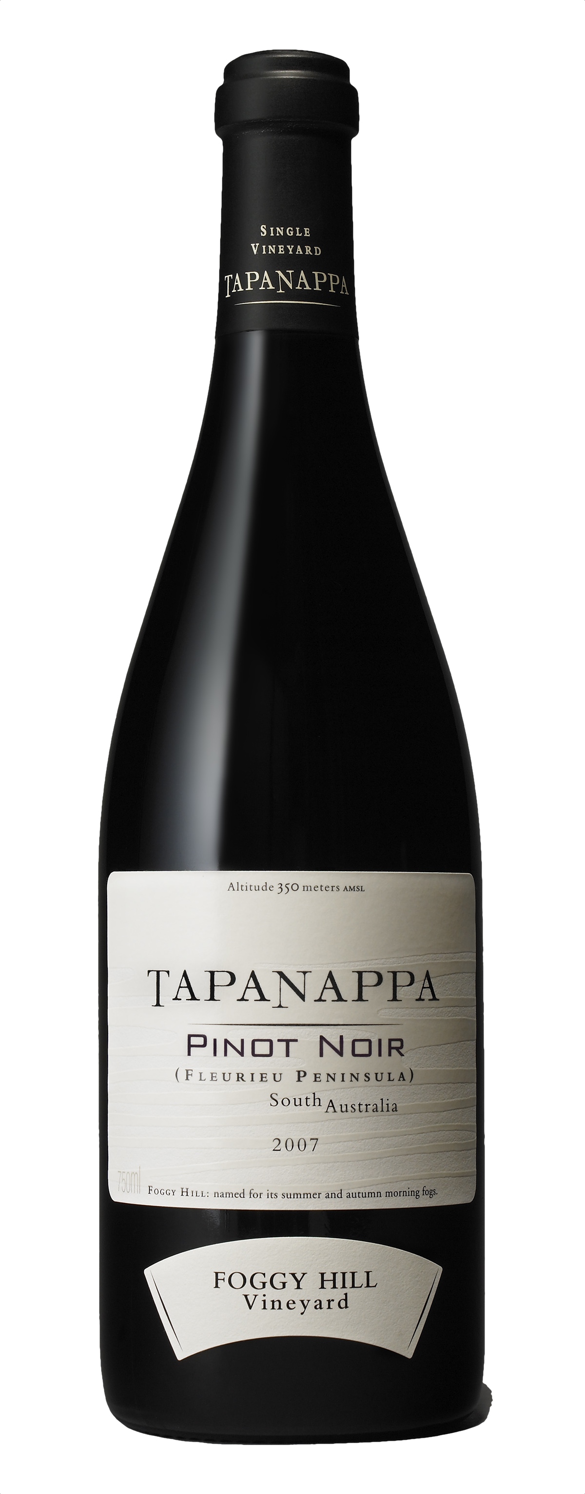 Tapanappa Foggy Hill Vineyard 2007 Pinot Noir bottleshot