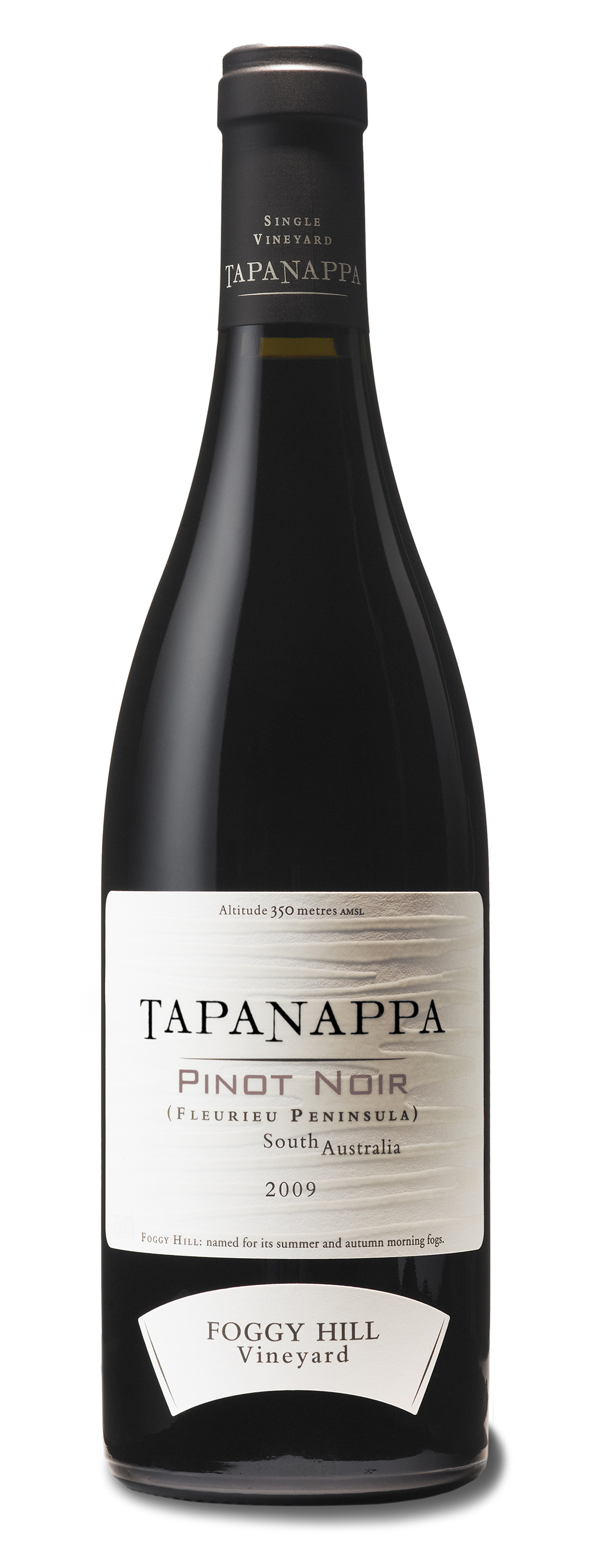Tapanappa Foggy Hill Vineyard 2009 Pinot Noir bottleshot