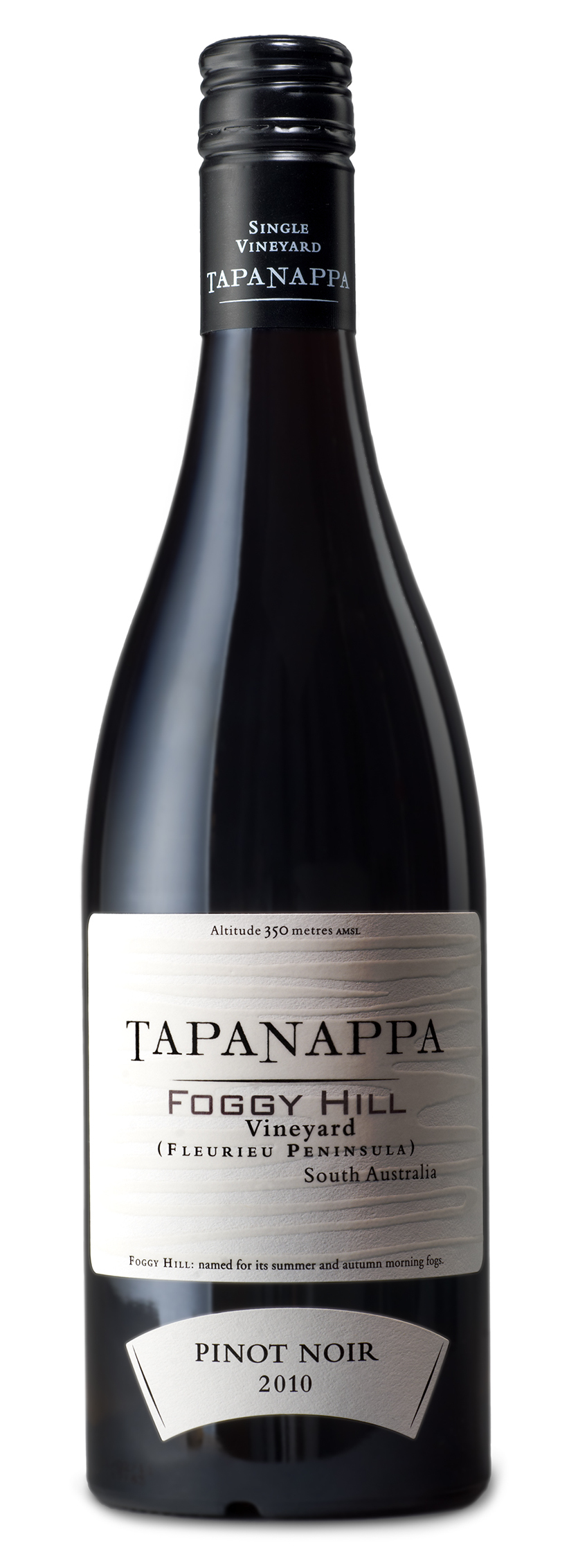 Tapanappa Foggy Hill Vineyard 2010 Pinot Noir bottleshot