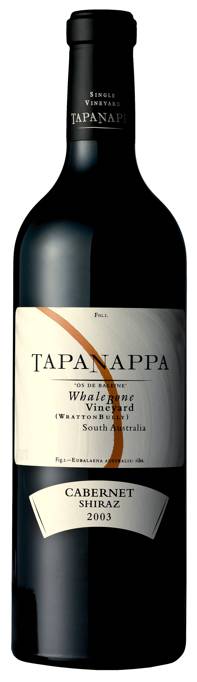 Tapanappa Whalebone Vineyard 2003 Cabernet Shiraz bottleshot