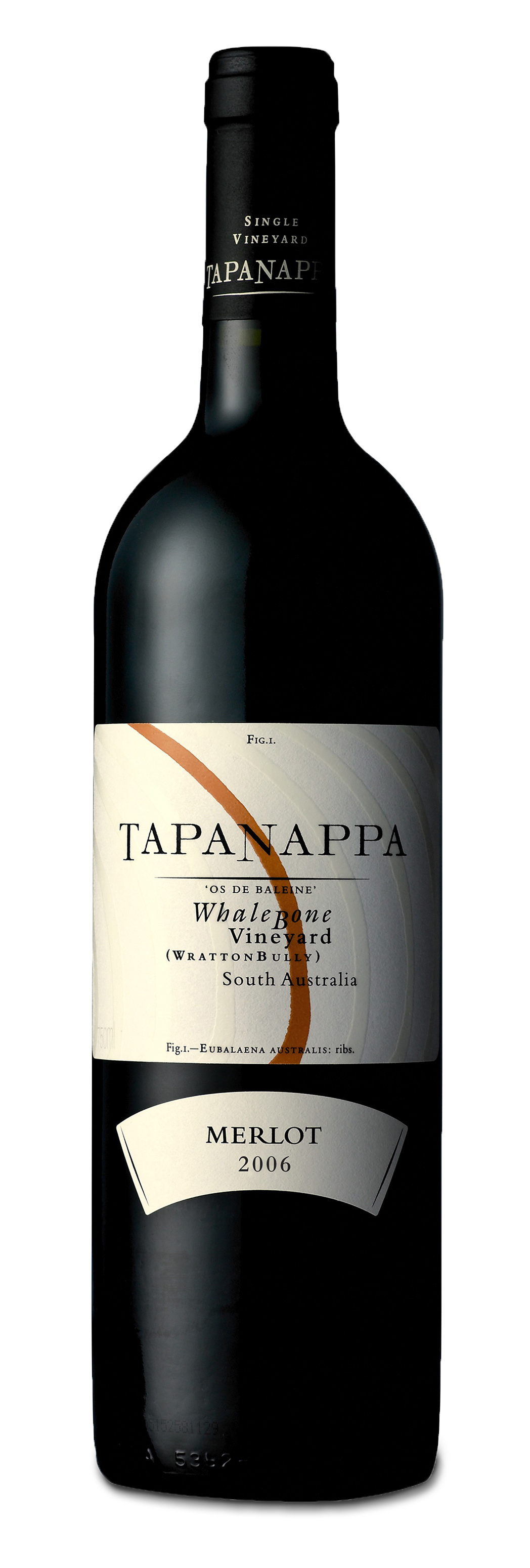 Tapanappa Whalebone Vineyard 2006 Merlot bottleshot