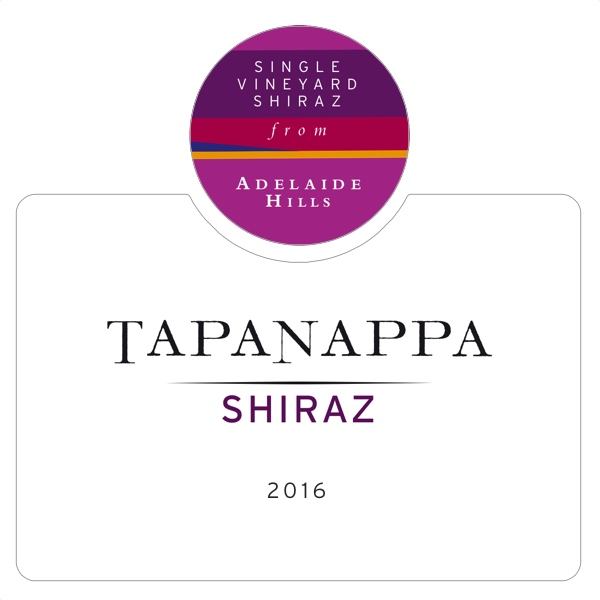 Tapanappa Adelaide Hills 2016 Shiraz label
