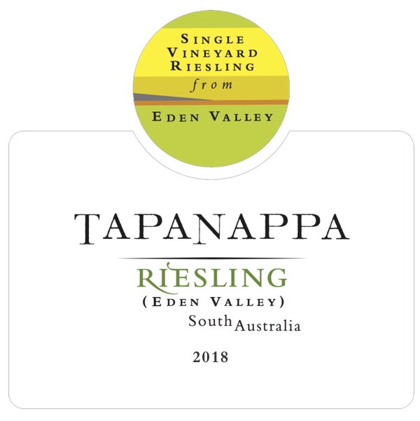 Tapanappa Eden Valley 2018 Riesling label