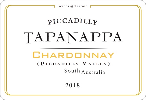 Tapanappa Piccadilly Valley 2018 Chardonnay Label