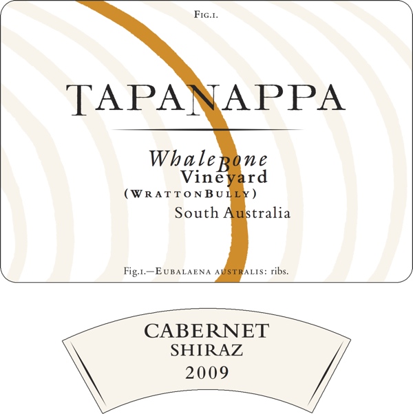 Tapanappa Whalebone Vineyard 2009 Cabernet Shiraz label