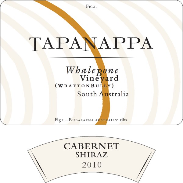 Tapanappa Whalebone Vineyard 2010 Cabernet Shiraz label