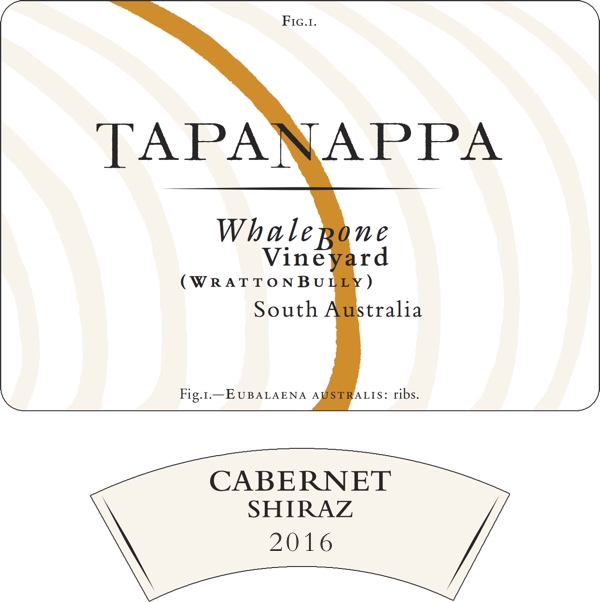 Tapanappa Whalebone Vineyard 2016 Cabernet Shiraz label